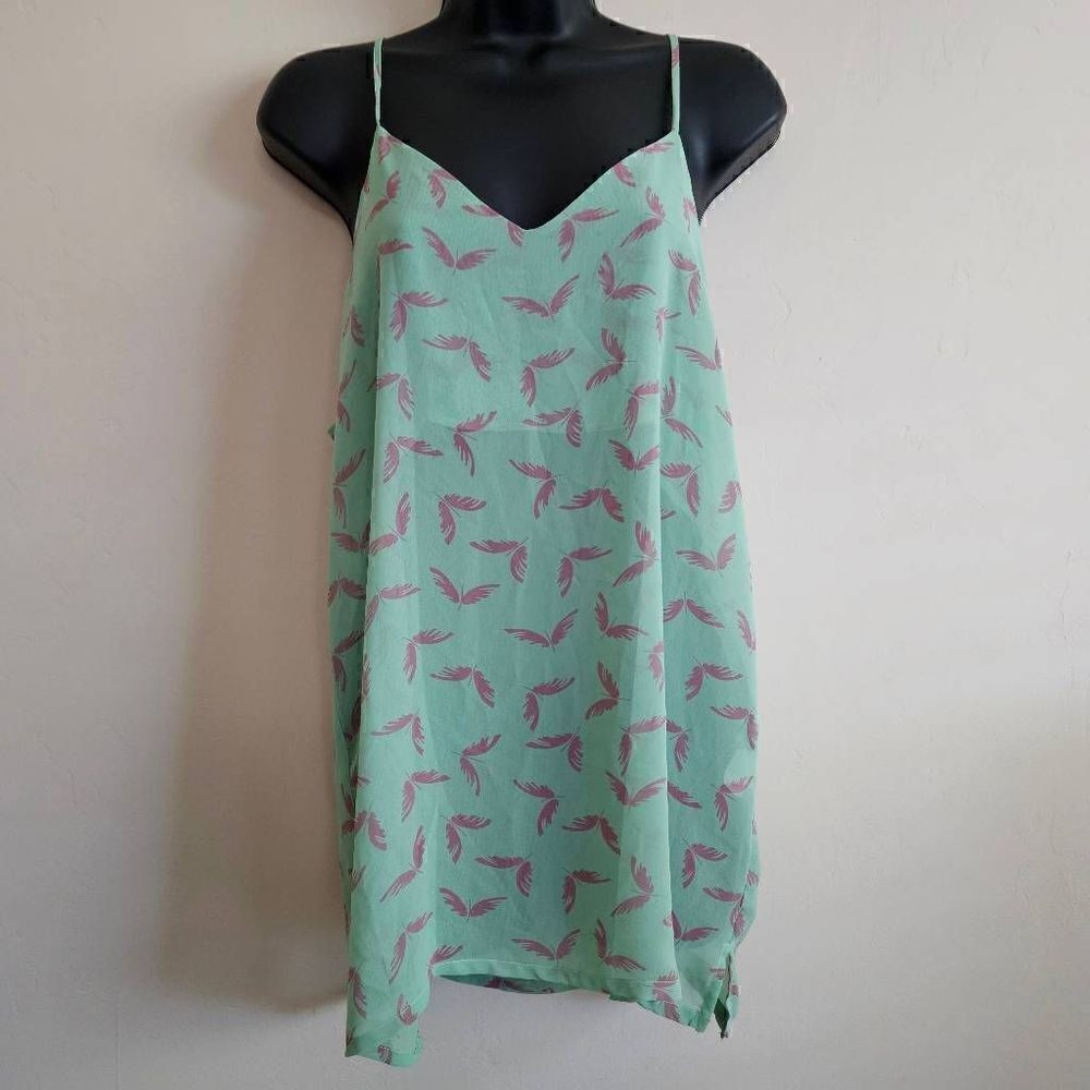 Show Me Your MuMu Sheer Bird Print Tank Top
